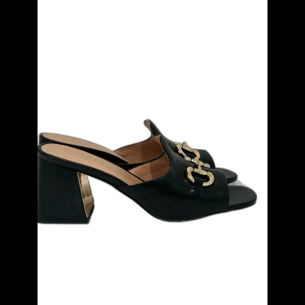 Ola Mules Sandals Women's Size 9 Color Black Anna Slip-ons Comfort Heels LNWOT - Picture 4 of 12